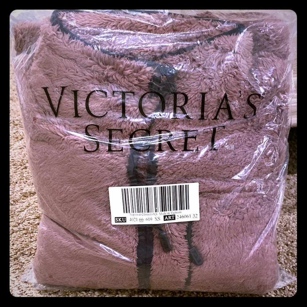 Victori Secret PINK Teddy Half Zip Sherpa